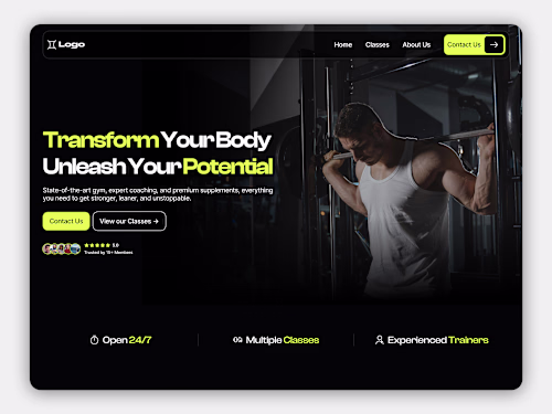 Gymniac - Gym Website