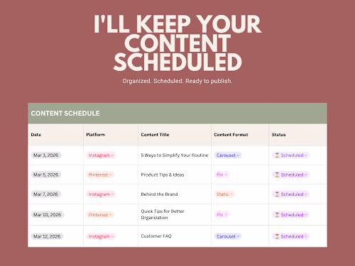 Content Scheduling