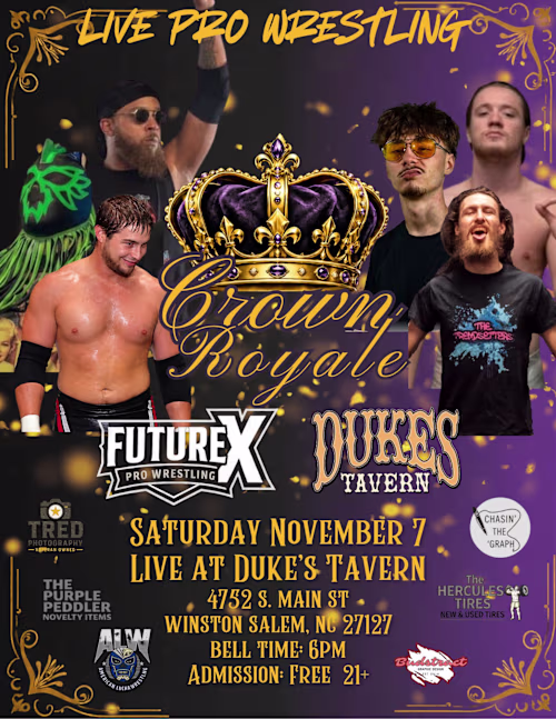 Creating wrestling event flyers for