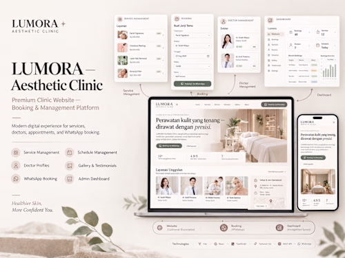 LUMORA Aesthetic Clinic: Booking Website