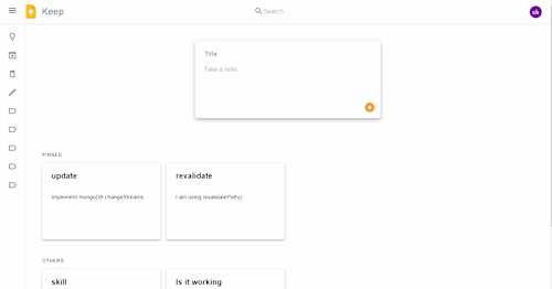 Google Keep clone