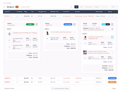 Designing an MVP for ShopDot's user experiences and admin panels