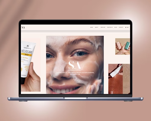 Showit Website Design for SA Communications