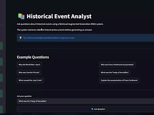 Built an AI-powered Historical Event