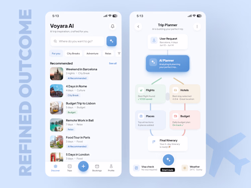✈️ AI Travel App Concept