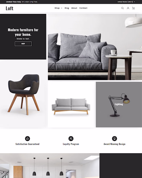 Shopify Theme Loft 