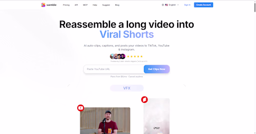 Ssemble: Youtube Shorts and Caption