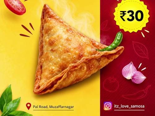 A promotional food poster designed