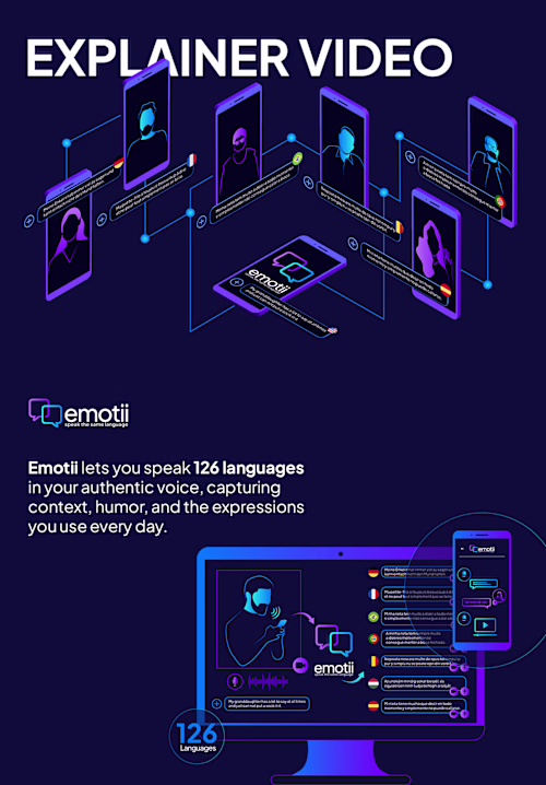 2D Explainer video for AI Translator App