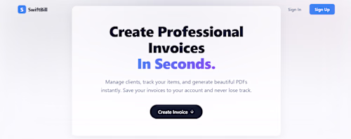 SwiftBill — Full-Stack Invoicing Platform