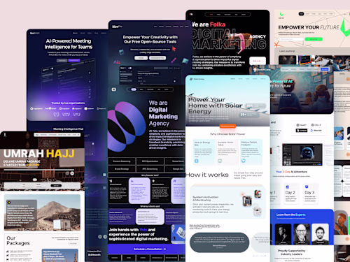 Landing page web Design