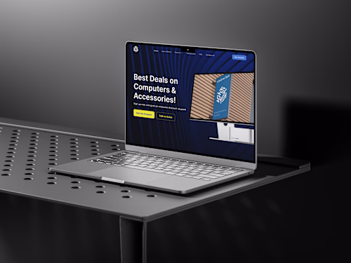 Landing Page UI Design – Computer Services Website
