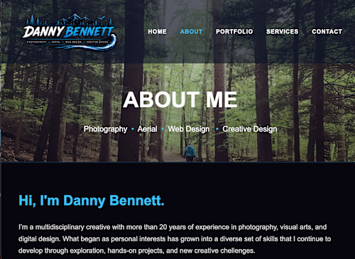 I created this website with