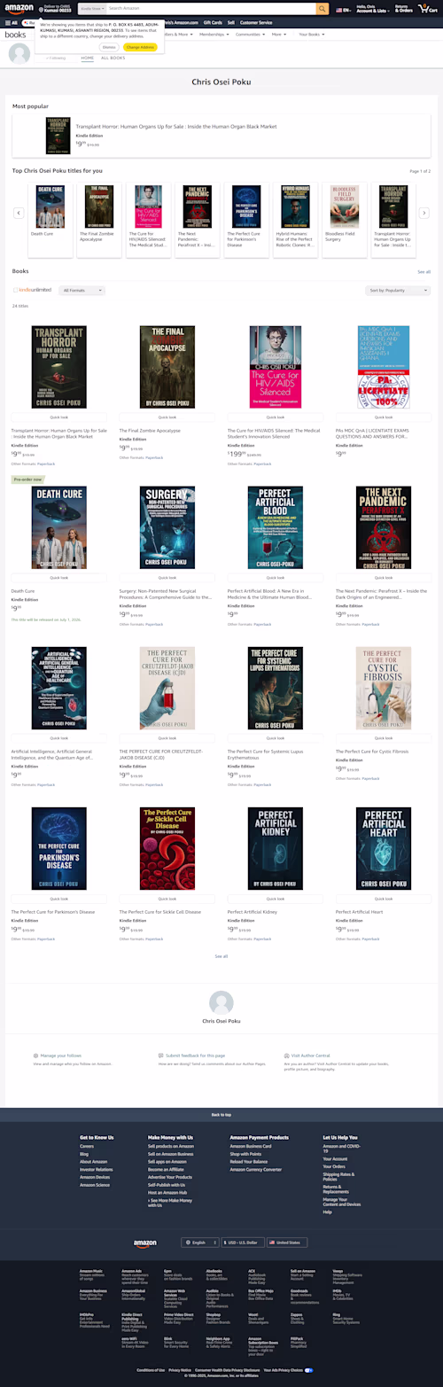 Explore a collection of visionary books by Chris Osei Poku t...