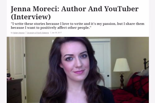 Odyssey - Author Jenna Moreci Article