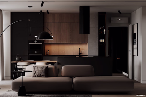 Black Apartment | Interior CGI