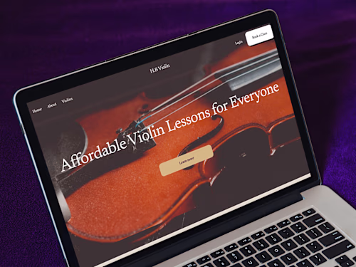 H.B Violin Website