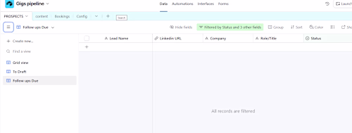 Gigs Pipeline Automation 
 DM