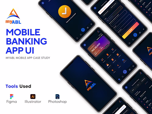 myABL Mobile Banking App UI  (Dark Mode) :: Behance