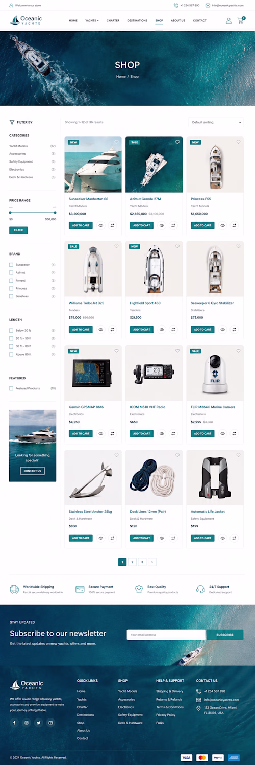 Marine Services Website