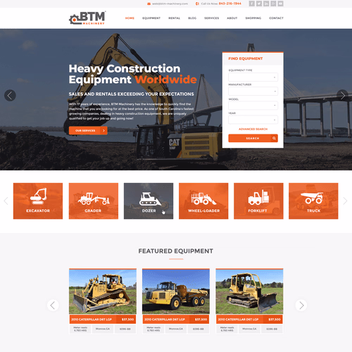 construction website design