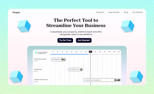 High Converting Framer Landing Page for Proper (CRM Software)