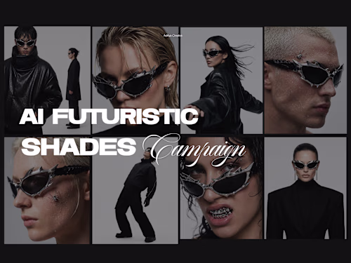 A futuristic eyewear campaign exploring