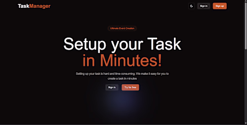 Full-Stack Task & Event Management System