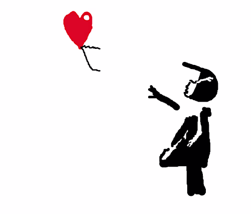 Girl with red balloon 