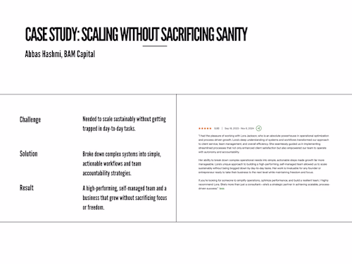 Scaling Without Sacrificing Sanity for BAM Capital