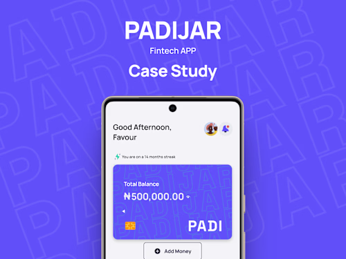 PadiJar - Fintech App UIUX Case Study