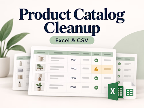 Rug catalog cleanup: fictional demo