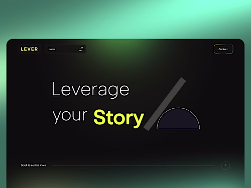 Lever Brands - A personal brand elevator agency web design