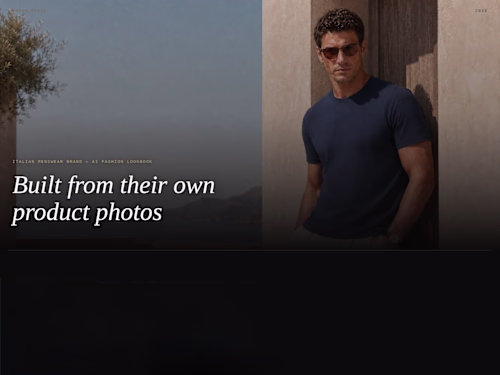 AI Fashion Lookbook — Menswear Product Photography
