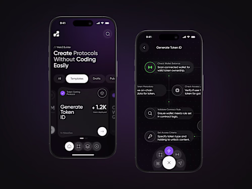 BlockFlow Token Gating Protocol UI Design