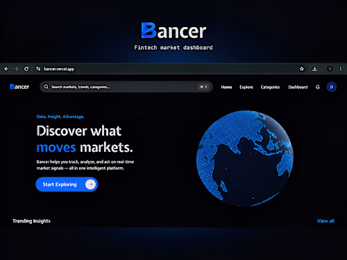 Bancer – Fintech Market Dashboard

Bancer