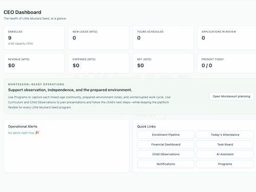 Little Mustard Seed — Childcare Business Ecosystem