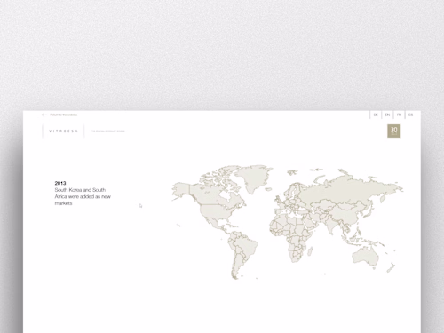 Vitrocsa — 30th Anniversary Web Experience