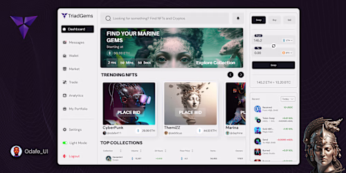 Crypto and NFTs Dashboard UI Design (Web3) on Behance