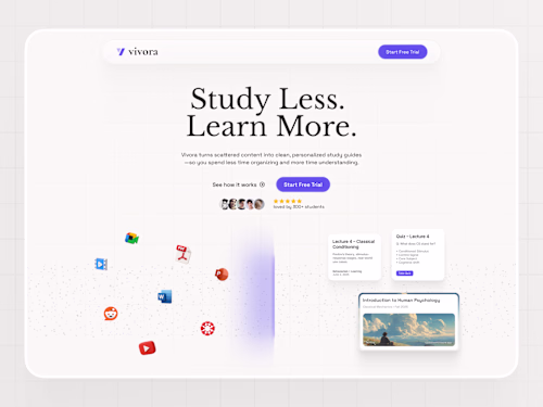 Vivora.ai Dashboard and Landing Page