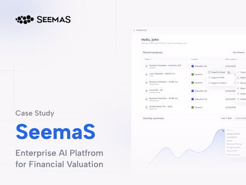 SeemaS - Enterprise FinTech AI Platform for Financial Valuation