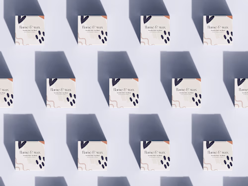 Flame & Wax Candles Rebranding & Packaging on Behance