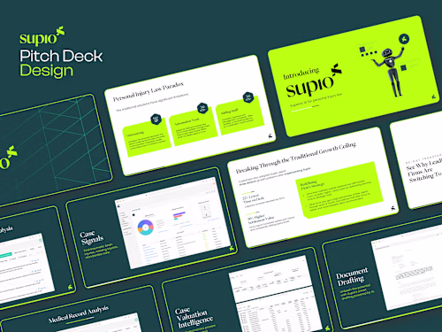 Designed an investor pitch deck