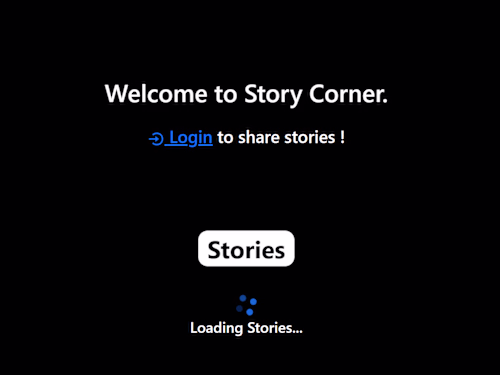Story Corner - A Blog Application