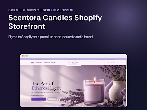 Scentora Candles – Shopify Ecommerce Storefront