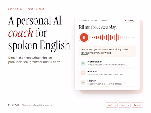 Befluent AI: Spoken English Coach with Real-Time AI Feedback