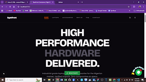 ByteFront Ecommerce Website