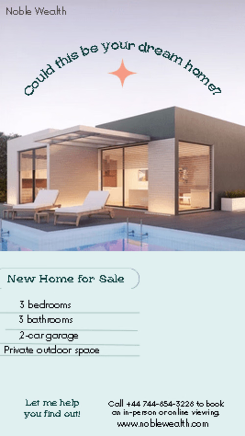 Copy writing and marketing strategies for Noble Real Estates
