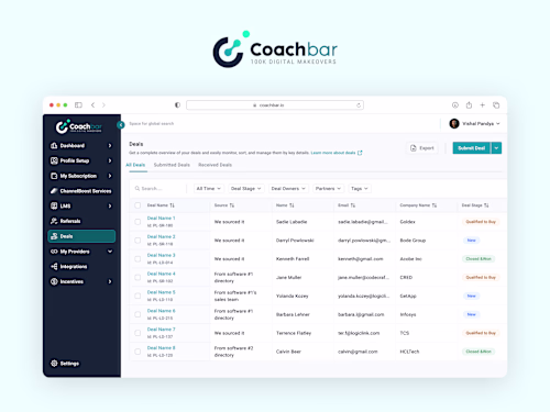 Overview
Coachbar is a Partner Relationship
