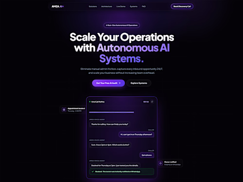 Amza AI is an autonomous